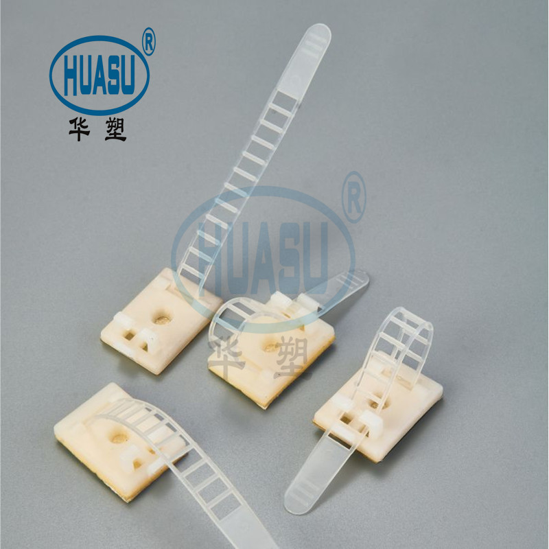 Plastic Self Adhesive Adjustable Cable Clamp Supply