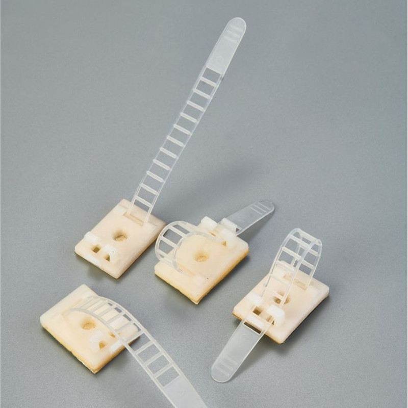 Plastic Self Adhesive Adjustable Cable Clamp Supply