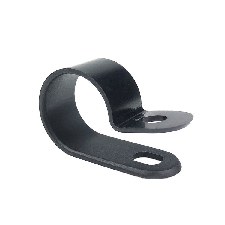 Good Quality Manufactured Low Price 6.35mm Plastic nylon r type cable clamp 1/4 cable holder clip