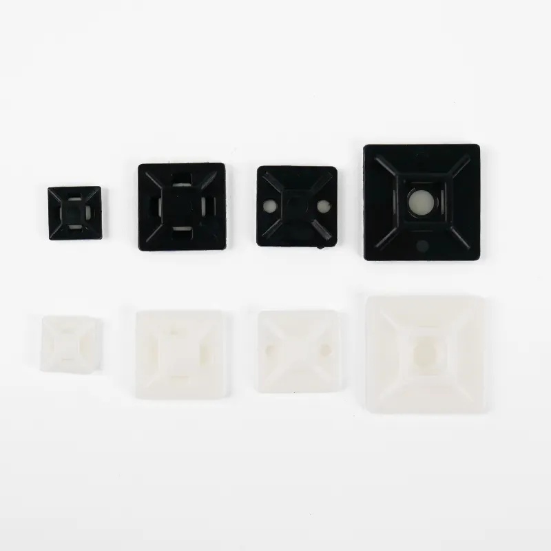 Good Quality Nylon Strongly Self Adhesive Wire Management Clips Clamp Wall Fixing Organizer Holders Pads plastic Cable Ties bas