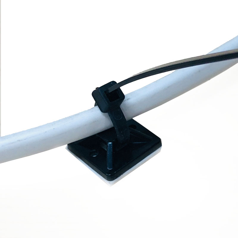 Good Quality Nylon Strongly Self Adhesive Wire Management Clips Clamp Wall Fixing Organizer Holders Pads plastic Cable Ties bas