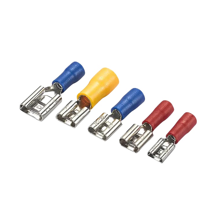 Factory Price Good Quality Low Price Pre-insulated Spade Female Disconnect Crimp Cable Terminals 16-14 AWG Electrical Crimp Terminal Female Wholesale-Wahsure